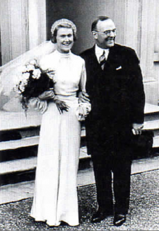 Hochzeitspaar Gsell-Rieg 1936